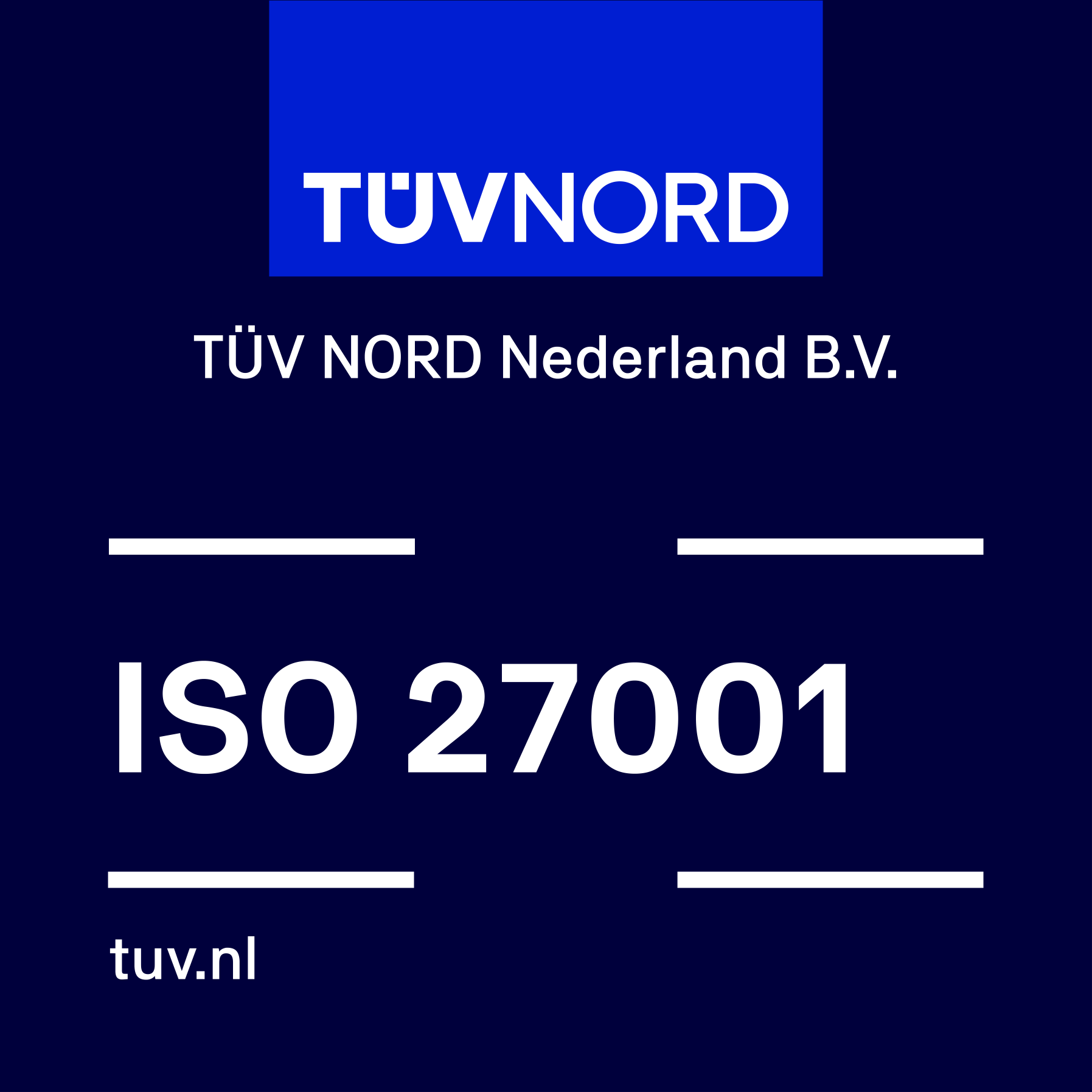 Logo TUV ISO 27001